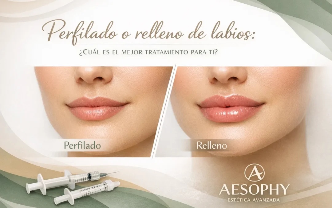 Perfiliado de labios Vs relleno de labios Aesophy Excellence Clinic