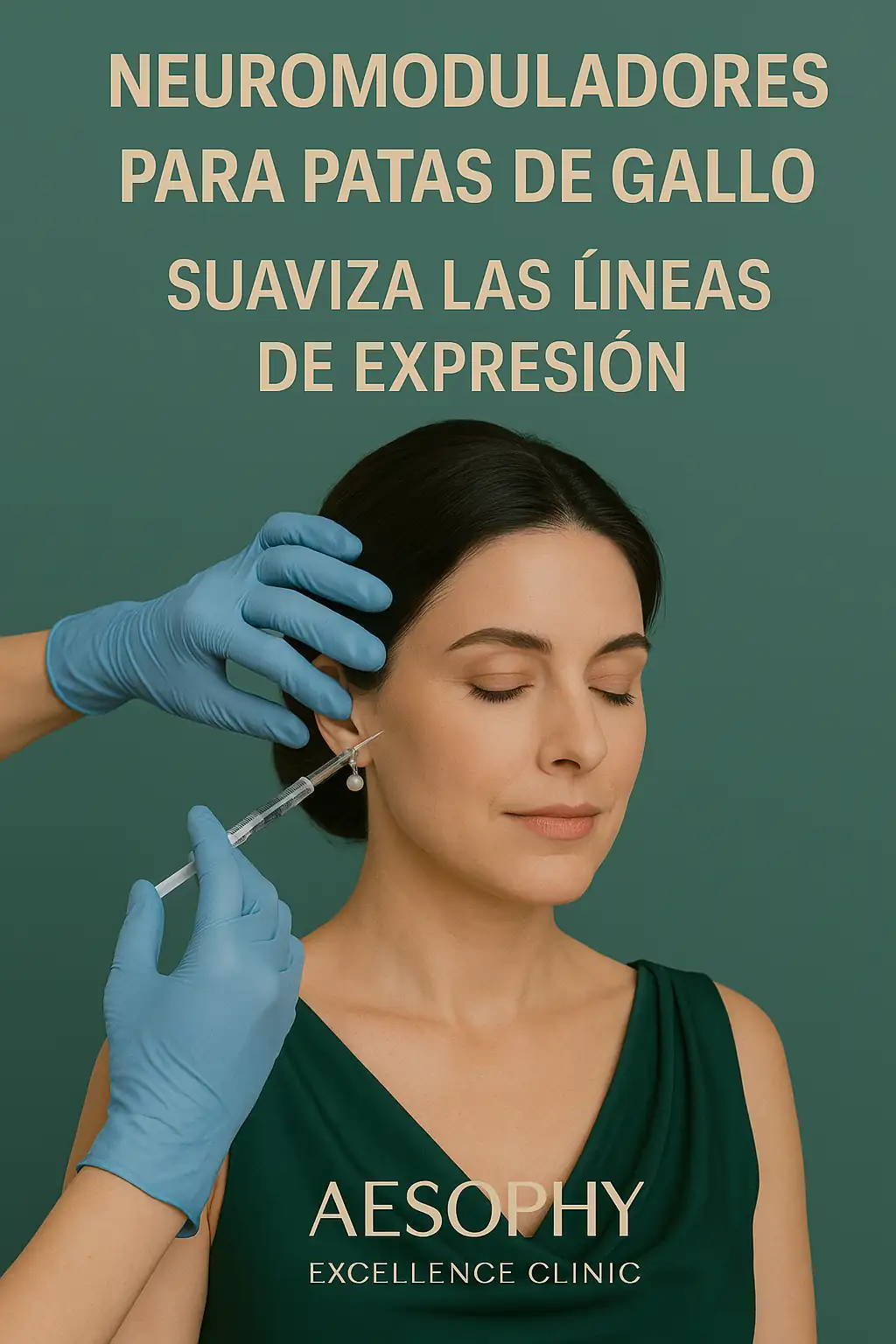 suaviza arrugas patas de gallo con neuromoduladores en Málaga Aesophy Excellence Clinic