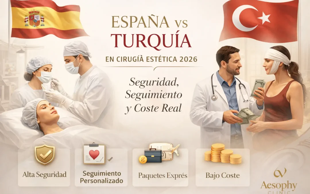 España vs Turquía en cirugía estética 2026 seguridad, seguimiento y coste real Aesophy Excellence Clinic
