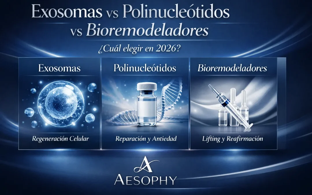 Exosomas Vs Polinucleótidos Vs Bioremodeladores en España Aesophy Excellence Clinic Málaga