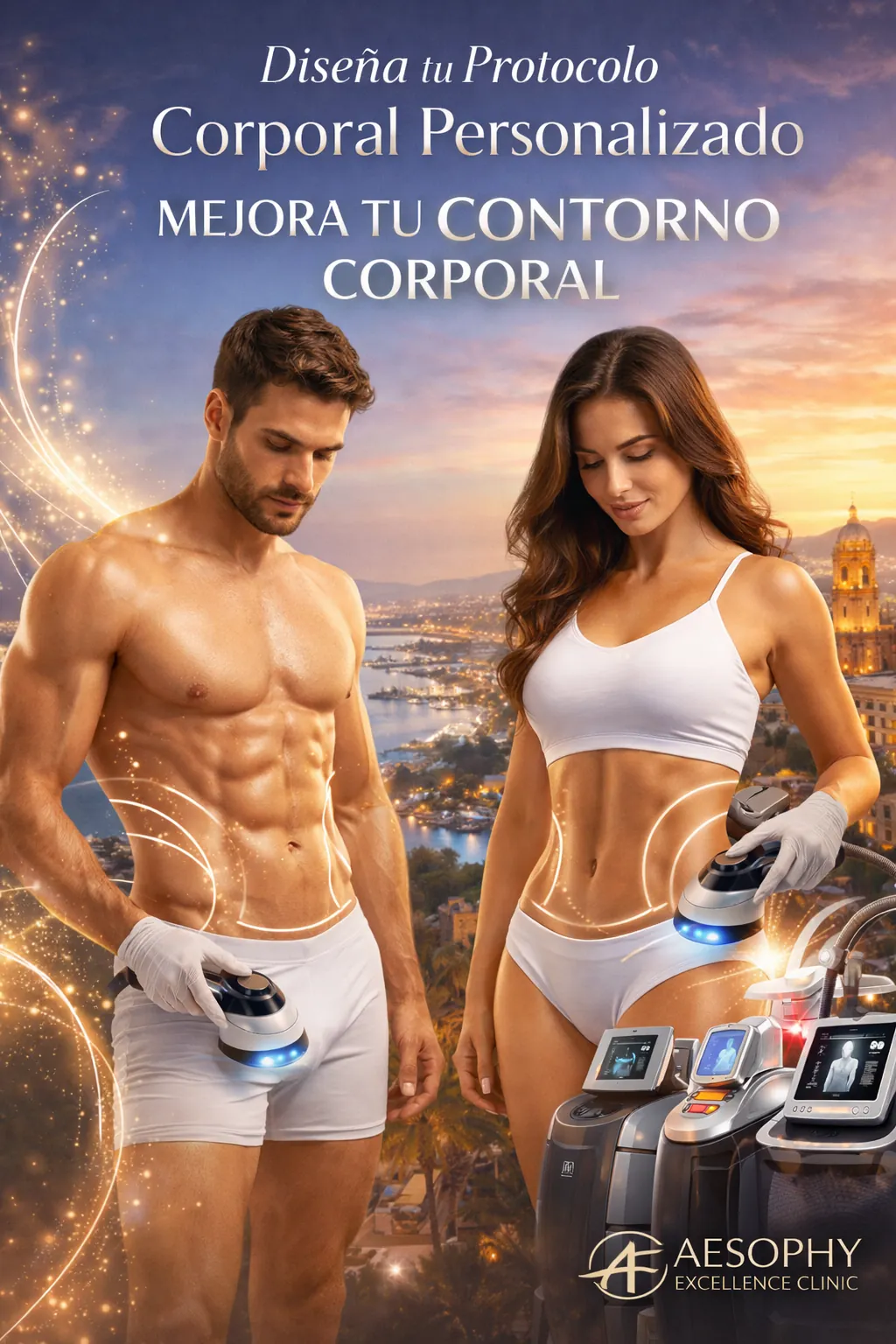 protocolo corporal personalizado mejorar el contorno corporal España Aesophy Excellence Clinic Málaga