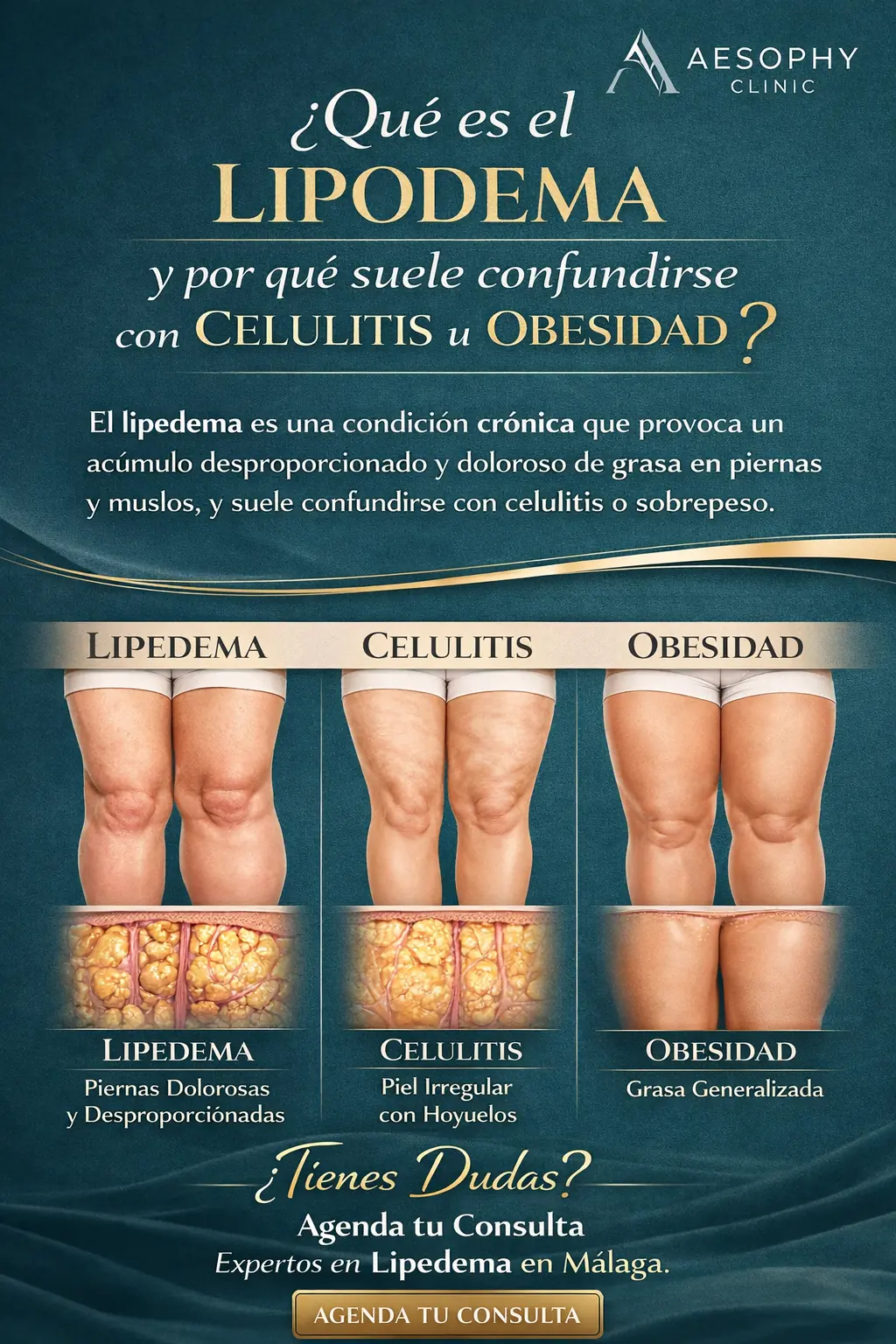 Qué es el lipedema y por qué suele confundirse con celulitis u obesidad